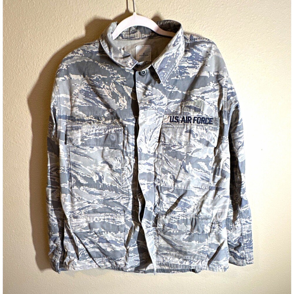 U.S. Air Force ABU Digital Tiger Stripe Utility Jacket/Shirt 46R NSN 8415